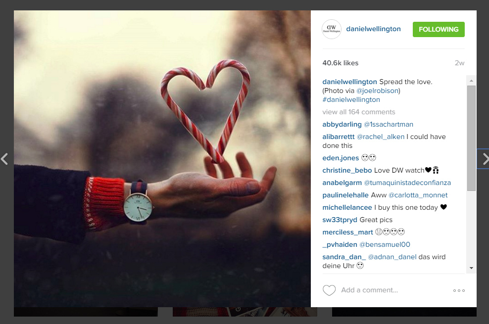 Daniel Wellington - Social Ad